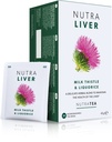NUTRALIVER - Játra Detox & Cleanse Tea - Mléko Thistle, Kurkuma & Fennel - 40 Obložené čajové sáčky - Bylinný čaj - 2 Pack