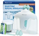 Elektrický Nasal zavlažovací systém s 50 Salt Packets, 2 Modes Nose Cleaner s SelfClearing & Auto Odpad Collection Function for Sinus Relief Runny Nose, Nasal Congestion, Svědění Nose