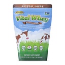 Grass- Fed syrovátkové bílkoviny prášek pro imunitní vitalitu, přírodní kakao 2,5lbs (56 Služeb), 15g protein per serve, vital syrovátka, čisté holistické, wellness nutrition