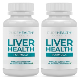 PUREHEALTH Research Liver Health – Liver Cleanse Detox & Repair Support Supplement- with Milk Thistle, Turmeric Powder, Dandelion, Artichoke, Beet Root, Ginger, L Cysteine HCL & More - 120 Capsules