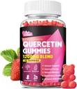 Quercetin Gummies 1200mg - Quercetin s vitamínem C a zinkem, bromelain, bezinky, vitamín D3 - Quercetin doplňky pro děti a dospělé Immunity & Alergie Podpora