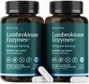 Potent Lumbrokináza Dodatek (120 Služeb) 40mg / Serving (Max Activity - 800 000 jednotek) - Lumbrokináza Enzymy Kapsle pro podporu energie, Digestion, Cognition & Gut Health - Podobné Nattokináza