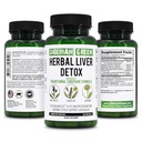 Sibiřské zelené bylinky Játra Detox s Mlékem Tloušťka Artichke Tampóny 60 Kapsle - Tradiční Sibiřské Formule Plus Enzymy na podporu zdraví jater