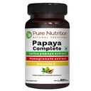 Čistá výživa Papaya Kompletní - 60 Veg Kapsle (Podporuje Destilát imunita & Digestion) Každá kapsle obsahuje 500 mg Carica Papaya Ovoce a Leaf Extract. Non- GMO CLAS124; bezlepkové