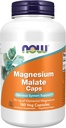 Nyní Potraviny doplňky, Magnesium Malate Caps s 95 mg Elemental Magnesium, Podpora nervového systému *, 180 Veg Kapsle
