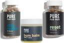 Pure for men Stay Ready Fiber (120 Count), Bum Balm & Reset (30 Count) Bundle