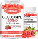 2 Pack Glucosamine Chondroitin Gummies, Glucosamine Chondroitin s MSM, Elderberry, Kurkuma - Společná podpora doplněk pro dospělé, muže a ženy, 120 Počet
