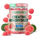 Creatine Monohydrát Gummies 5000mg pro muže a ženy, Creatine Monohydrát pro svalovou sílu, Muscle Builder, Energy Boost, Předcvičení dodatek (120 Počet) -Meloun Flavor