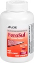 Hlavní FeroSul - železitý sulfát 325 mg tablety - Železný dodatek pro ženy a muže - Speciálně balené Easy- to - polykací tablety - červená - 1000 Tablety