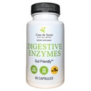 Casa de Sante FODMAP Digestive Enzymes, No High Inulin, Keto Carnivore Intolerance Support, 18 Multi Enzyme Amylaise Bromelain Lipáza Lactase Protiase Papain Alpha galaktosidáza, More - No GMO
