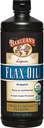 Barlean 's Organic Lignan Omega 3 Flaxseed Oil Liquid Supplement for Men and Women, Cold Press Flax Seeds, 7230mg ALA Fatty Acid, Vegan and Gluten Free, 32 oz