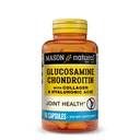 MASON NATURAL Glucosamine Chondroitin s kolagenovou a hyaluronovou kyselinou, 45denní zásobovací kapsle pro normální kloub, mobilitu, flexibilitu, podporu stárnutí, 90 tobolek