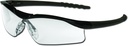 MCR Safety DL110AF Dallas bezpečnostní brýle s leštěným černým rámem a jasné anti- Fog Lens
