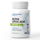 Puregen Labs Alpha Lipoic Acid 600mg [Vysoká potence] Celkem 360 Veggie Caps, Antioxidant Support CLAS124; No Harmful Additives CLAS124; Non- GMO, NO Gluten a Dairy, 600 mg na kapslí - Made in USA - 2 Pack