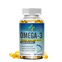 Triple Strength Omega-3 2160mg + EPA 1296mg + DHA 864mg + přírodní doplněk pro zdravou podporu srdce / mozku, 120 Softgels, 60 Day Supply