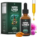 SuperBonsai Super Podpora jater s mléčným thistle - Všechny přírodní jaterní čištění Detox & opravit pomoc - Doctor-aplikovaný doplněk jater - tekuté byliny doplňky pro zdraví jater - 1 měsíc Dodávka