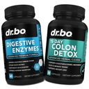 Stravovací Enzymy & Colon Cleanser Detox - Doplněk k stravě & 15 den Střevní čisticí pilulky pro ženy a muže - Rychlé přírodní laxativní pro zácpu Relief & Bowel Hnutí doplňky pro Gut