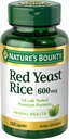 Příroda je Bounty Red Yeast Rice Pills a bylinný doplněk zdraví, dietní přídatná látka, 600mg, 120 Kapsle
