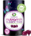 Nutramin Sleepy Time Gummy: Vegan, Sugar- Free, přírodní melatonin 5mg pro delší hluboký spánek - No Next- Day Grogginess, Non- Habit Forming Delicious & Drug- Free Alergy- Safe Bylinné spánkové gumy