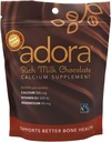 Adora Premium Vitamin D3 Hořčík a vápník dodatek, 500 mg, Mléčná čokoláda, 30 Počet (balení po 2)