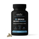 Paměť a soustředění Nootropní - Mozek Neuro Matrix s Ginkgo Biloba & Huperzine A - Vegan, přírodní, Caffeine- Free - Podporuje Clarity & Mood pro studenty, seniory a profesionály - 90 Caps 3-Month Supply