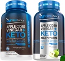 Herbtonika Apple Cider Ocet Kapsle s Keto BHB - Podporuje Digestion, Detox, a Metabolismus pro ženy a muže, Sugar- Free, Keto Formule.
