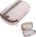 BAGSFY Pill Pořadatel Případ 2 Times a Day-Weekly Medicine Pořadatel Travel Pill Box s odstranitelnou 7 den Medicine Case Kontejner pro rybí olej, Vitamin, dodatek