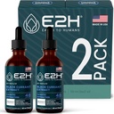 E2H Přírodní černý Currant Extrakt, Studené lisované černé Currant Seed - Imunitní systém Zdraví - Rychlé absorbování kapalina (2 láhve)