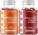 Vitamatická hořčík a jablečné octové gumy - 60 Veganů