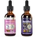 Rejuvica Health Balanced Femme + NoctuRest - Podpora ženské rovnováhy + spánek - Liquid Delivery for Better Absorption - Dong Quai, Melatonin, Maca, Chmel, Heřmánek, Theanin & Více!