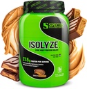 Druh Nutriční izolace syrovátkový prášek, 100% syrovátkový izolát pro budování svalů, 27,5g protein per Scoop, žádný cukr & nízký tuk (čokoládové arašídové máslo, 22 porcí)