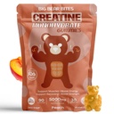 Kreatin- monohydrát gumičky pro muže a ženy 124; 5000mg Creatin- gumies per Serving Gumber 124; Cukr, Gluten Free & Halol gumies 124; Balení 90 pro Pre Workout & Muscle Recovery 124; Peach Flavor