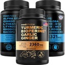 MEDCHOICE Turmeric & Ginger (120ct) a Nootroppic Brain (120ct) Supplement Bundle - Wellness Duo pro kloub, trávení, mozek, & Mood Support - Vegan, Non- GMO, gluten- Free