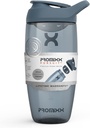 Promixx Pursuit protein Shaker Bottle (24 oz) - Silent No-Ball Mixer, Leak-Proof Lid, BPA / BPS & Phtalate-Free ECOZEN - Easy- Clean Shaker Cup for Protein Shakes, Pre & Post- Workout Smoothies