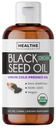 USDA Organic Black Cumin Seed Oil Liquid (8 fl oz) Premium Cold- Pressed Nigella Sativa Producing Pure - Antioxidant Supplement - Vegan, gluten- Free, & Non- GMO (No pilulky nebo kapsle)