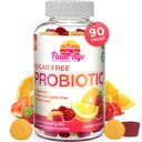 Probiotické gumy Sugar Free- 3 miliardy CFU redukovat plyn, Bloating - Probiotika pro ženy, děti a mens Probiotika - Bacillus coagulans- přírodní, Vegan, Vegetarian, Kosher, Halal -90 Gummy Probiotika