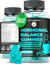 PMS Gummies Hormonální bilance Doplňky pro ženy - Probiotické PMS Vitamíny Menstruační křeče Relief, Hot Flashes Menopause Support - PMS Relief s Dong Quai, Chasteberry, Black Cohosh & Ashwagandha