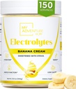 Nulový cukr - Banana Cream Electrolytes Powder - Refreshing Hydration - Kofein Free Energy with All Natural Ingredients - Vegan Keto & Paleo - Sugar Free Electrolytes Powder Drink Mix - 150 Servings