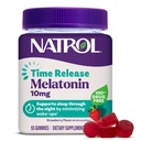 Natrol 10 mg Melatonin Gummies, Time Release Sleep Gummies pro dospělé, Minimalizovat Wake Ups, Strawberry- ochucené, 55 Počet, 55 Day Supply