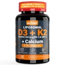 Vitamin D3 20,000 IU + Vitamin K2 (MK7) 200mcg - Optimální vitamín D3 & K2 Softgel - Silné kosti & svalovina, Absorpce vápníku a imunitní podpora, Nápověda Vitamin D Deficience, Snadno spolknout, Non GMO