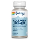 SOLARAY Kolagen Keratin s alfa kyselinou lipoovou a kyselinou hyaluronovou - typ I, II a III Kolagenové pilulky - Vlasy, kůže, nehty, a společná zdravotní podpora - 30 Servings, 60 Kapsle