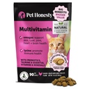 Kočka Multivitamin Chews - Kočičí léčby pro zdraví + imunitní, společná podpora, kůže & Coat, a Digestion - Omega 3s, Lysin & Probiotika pro kočky, Vitamíny pro kočky - Kuře (90- Day Supply)