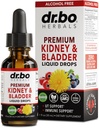 Ledviny Supplement Brýle Zdraví - Organic Renal Clearse Doplňky Kapky Juniper Berry Cleavers Dandelion - Renal Ledviny Čistota Detox Močová Trakt Bylinné žlučník Podpora Flush Ledviny 1oz