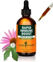 Herb Pharm Organic Rapid Imunitation Boost: Fast- Absorbing tinktura pro dospělé, Echinacea tinktura s Goldenseal, Ginger Extract & Elderberry, Imunitary Supplement & Wellness Aid, 4 Oz