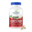Ridgecrest Herbals SuppleClean, Bylinné Játra Supplement, Požehnaný Thistle, Pampeliška, Detox, Čistá podpora, Zdravý Bile (60 Caps, 30 Serv)