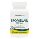 Natures Plus Bromelain - 500 mg - přírodní proteolytický dodatek - 60 Vegetariánských tablet (60 servisů)