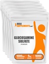 BulkSupplements.com Glucosamine Sulfath Powder - Glucosamine Supplement, Joint Supplement - Gluten Free, 1g per Serving, 1kg (balení po 5) (11 liber)