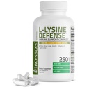 Bronson L- Lysinová obranná imunitní podpora Komplex 1500 MG L- Lysinová list, Česnek, Vitamin C a zinek - Non- GMO, 250 Vegetariánské kapsle