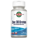 Kal Zink Orotate 30mg, Setrvalá verze, Chelated Zink Tablety, Imunitní Supplement, Syntéza proteinů, Metabolismus, Energetická podpora, Vegan, Gluten Free, 60- Day Garance, 90 Servings, 90 Tablety