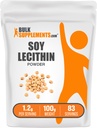 BulkSupplements.com Soy Lecithin Powder - Lecithin dodatek, Nutriční dodatek, Potravinová třída - Gluten Free, 1.2g per Serving, 100g (3.5 oz) (balení po 1)